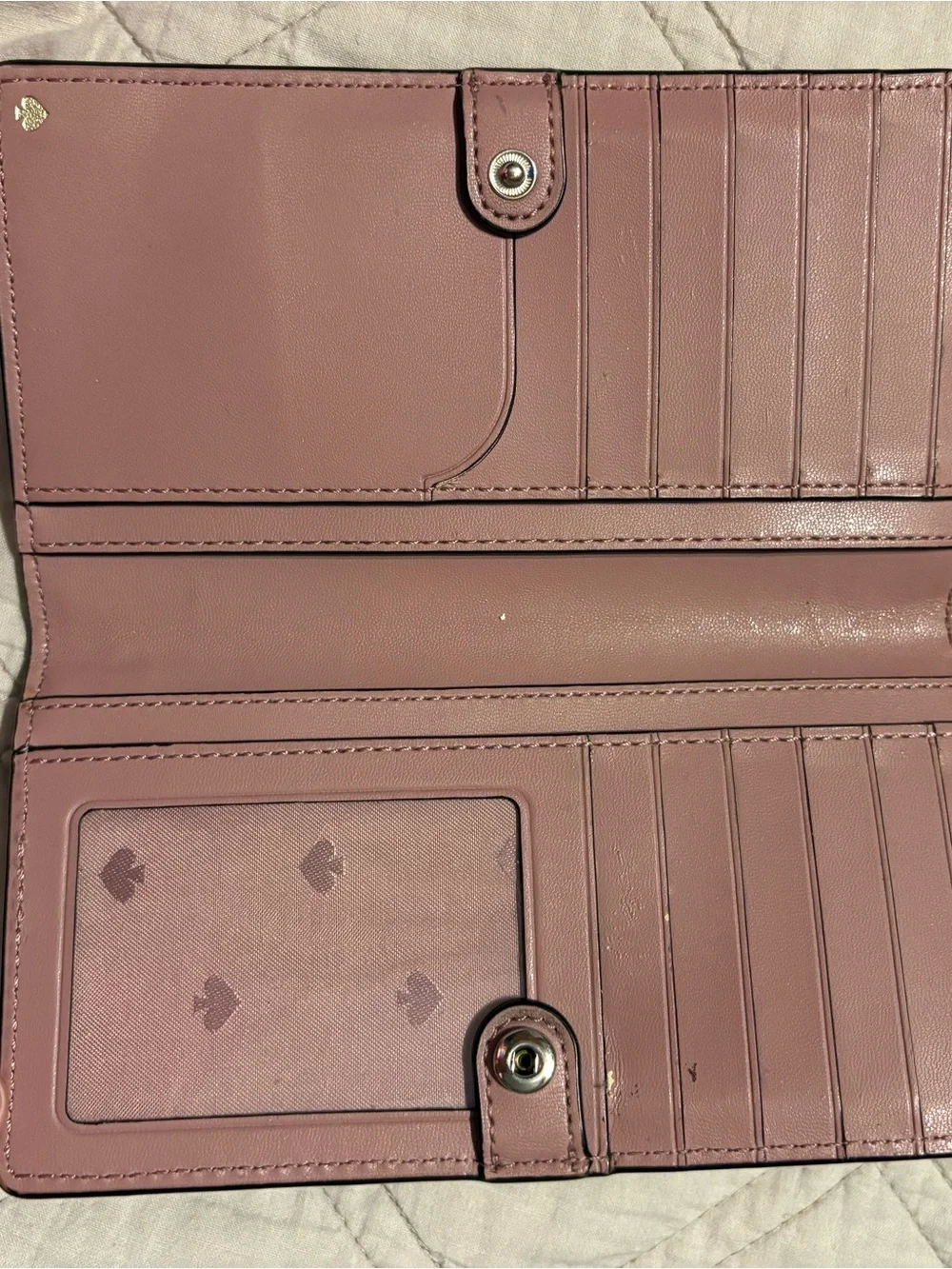 kate spade New York Blush Pink Saffiano Wallet